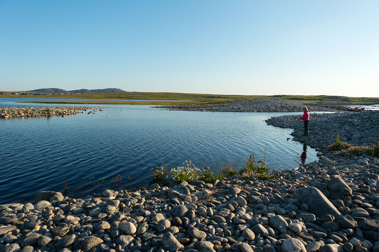 An evening cast for trout on the Isle of Lewis
