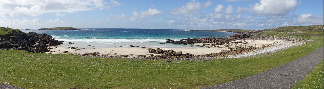 Secret beach on the west coast of the Isle of Lewis